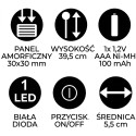 Päikeseaiavalgusti 5,5×39,5 cm INOX PRISM (SS-6287)