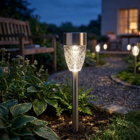 Päikeseaiavalgusti 5,5×39,5 cm INOX PRISM (SS-6287)