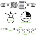 Aiavalgusti vanik Garden Garland 20 LED G50 taimeriga 14,5 m