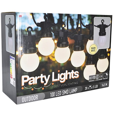 Aiavalgusti vanik Garden Garland 20 LED G50 taimeriga 14,5 m