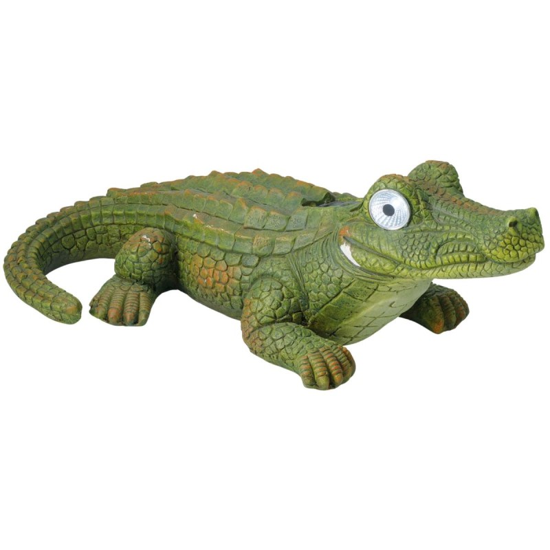 Päikeseaiavalgusti Krokodill 52 × 35 × 17,5 cm, roheline
