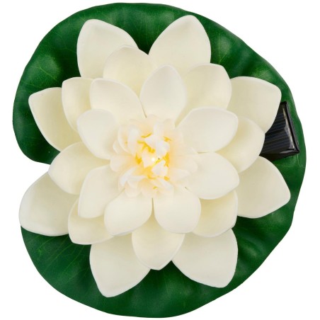 Päikese aiavalgusti Vesiliilia Lotos 18 cm valge | LED