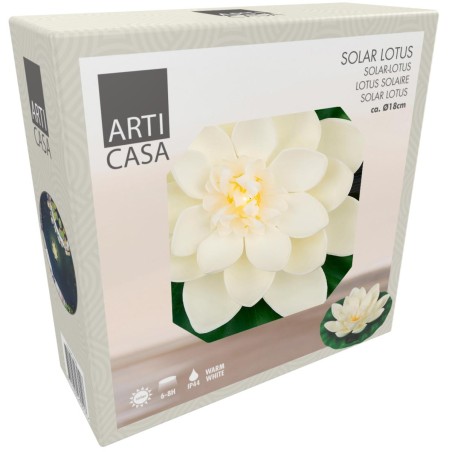 Päikese aiavalgusti Vesiliilia Lotos 18 cm valge | LED