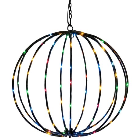 SSL-6414 päikese ripppall aiavalgusti 30 cm, 120 LED mitmevärviline