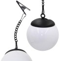 PÄIKESE LAMP PLASTKUUL RIPPUV KLAMBRIGA 10X30CM 2 OSALINE KOMPLEKT