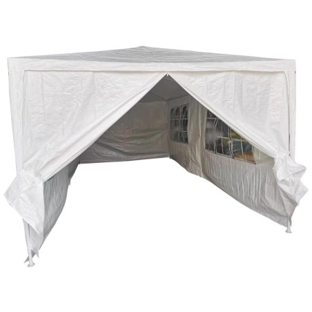 Pavilion aiatelk 6x3 m koos 6 seinaga, valge