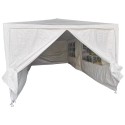 Pavilion aiatelk 6x3 m koos 6 seinaga, valge