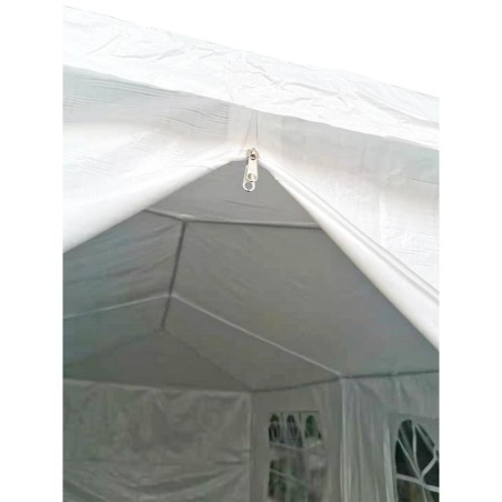 Pavilion aiatelk 6x3 m koos 6 seinaga, valge