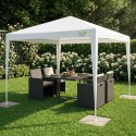 Aiitelk 3x3 m valge PE katusega Pavilion 3x3x2,45 m