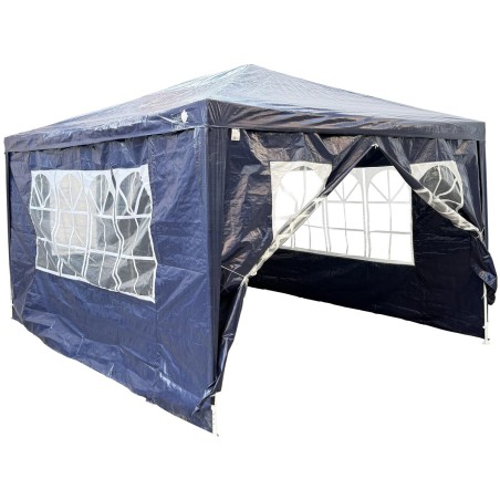 Pavilion aiatelk 3x4 m navy blue – 4 aknaga