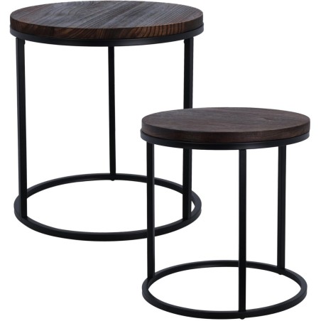 Loft-stiilis diivanilaudade komplekt 38/43 cm – 2 ümarat lauda