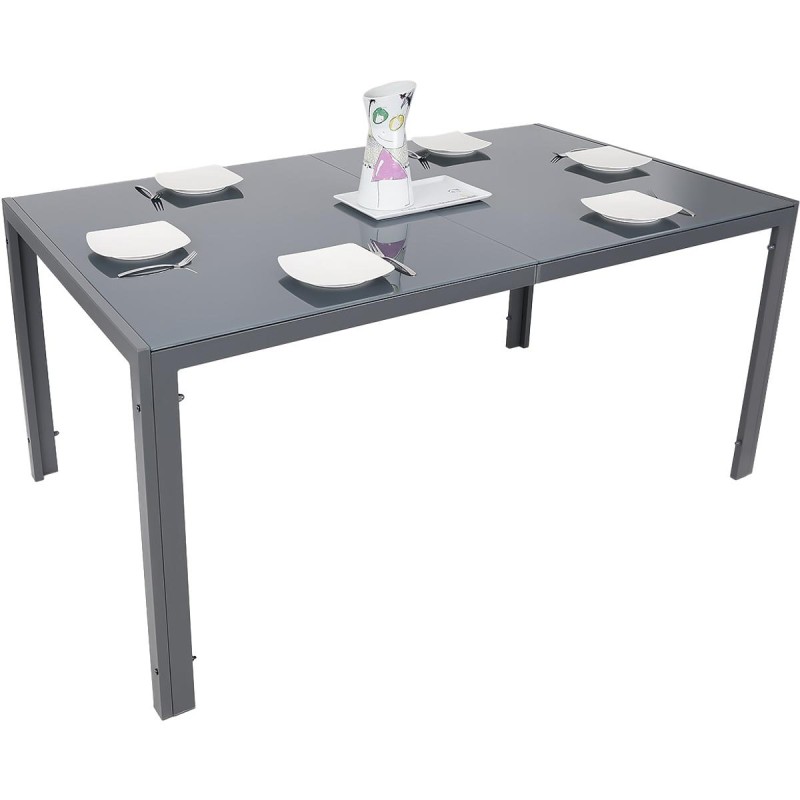 Aialaud 150x90x73 cm tumehall – 5 mm klaas ja terasraam