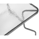 Aiamööbli komplekt: laud 130×80×70 cm, 4 tooli ja hall vihmavari