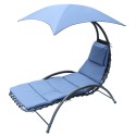 Vihmavarjuga lamamistool BERGAMO TOOL VARJUGA 200x125x180CM Navy Blue