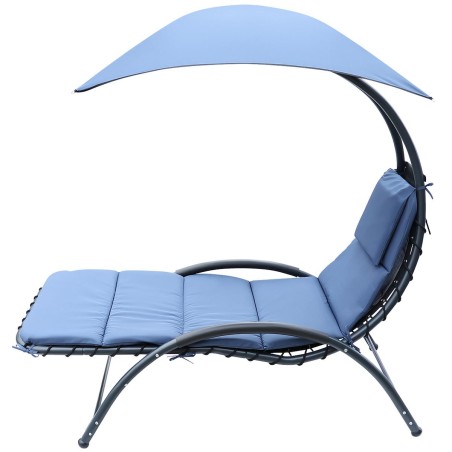 Vihmavarjuga lamamistool BERGAMO TOOL VARJUGA 200x125x180CM Navy Blue