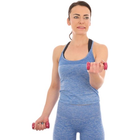 0,5 kg vinüülhantel VDB ENERO FIT kirsi punane