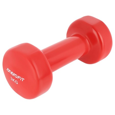 3 kg vinüülhantel VDB ENERO FIT (punane) – 1 tk