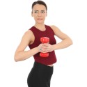 3 kg vinüülhantel VDB ENERO FIT (punane) – 1 tk
