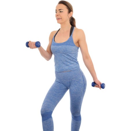 1 kg vinüülhantel VDB ENERO FIT, sinine – fitness ja taastusravi
