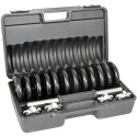Malmist hantlid 15 kg (2x7,5 kg) ENERO FIT kohvriga