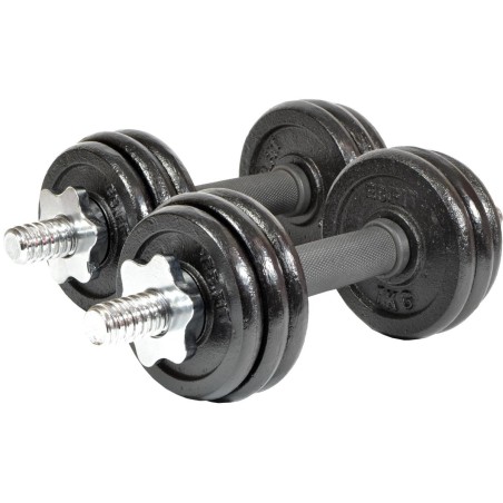 Malmist hantlid 15 kg (2x7,5 kg) ENERO FIT kohvriga