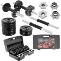 Malmist hantlid 15 kg (2x7,5 kg) ENERO FIT kohvriga