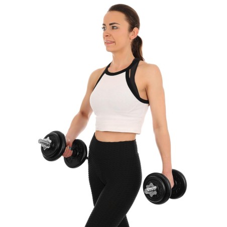 Malmist hantlid 15 kg (2x7,5 kg) ENERO FIT kohvriga