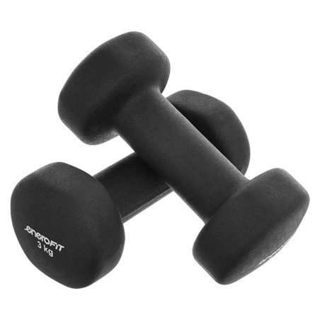 Neopreenist hantlite komplekt 2×3 kg ENERO FIT, must