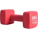 Neopreenist hantel 8 kg Pure 2 Improve, punane | Malmist hantel