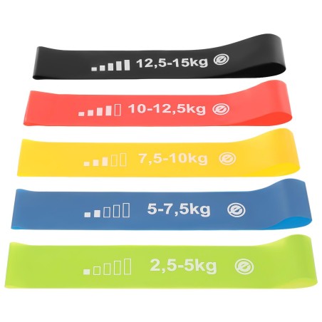 MINI BAND 5in1 ENERO FIT treeningkummide komplekt (5 rihma)