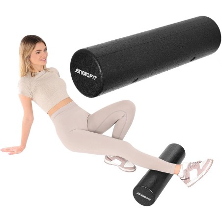Massaažirull ENERO FIT EPP 60 × 15 cm, must