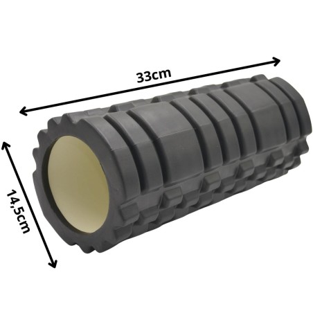 Massaažirull BLACK PURE 2 IMPROVE must 33 × 14,5 cm