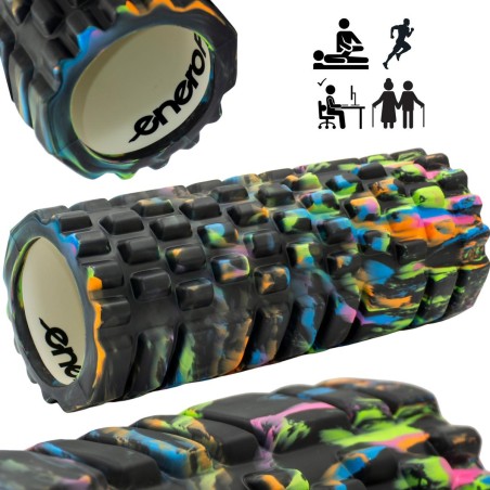 Camouflage massaažirull ENERO FIT 14×33 cm