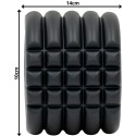 Massaažirull ENERO FIT 14x10 cm must – EVA vaht