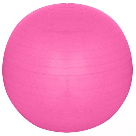 Võimlemispall 75 cm antiburst roosa – PVC ja pump