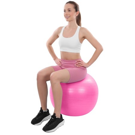 Võimlemispall 65 cm antiburst roosa – treening ja jooga