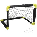 Kokkupandav jalgpallivärav võrgu ja DUNLOP-iga 50x44x44 cm