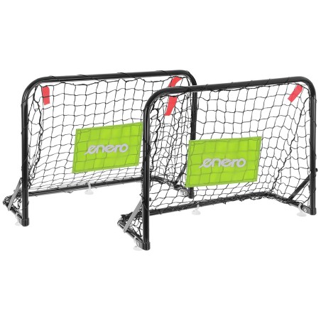 Jalgpalliväravate komplekt 2 väravat, pall ja pump 60x45x24 cm ENERO