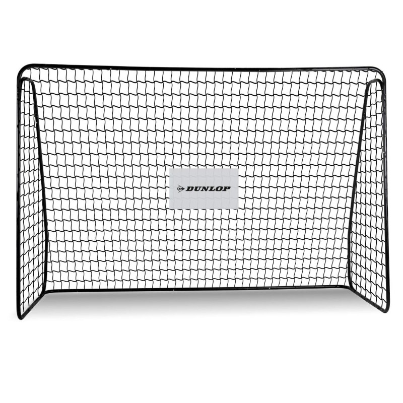 Jalgpallivärav 300x205x120 cm võrguga | must teras