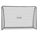 Jalgpallivärav 300x205x120 cm võrguga | must teras