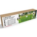Jalgpallivärav 300x205x120 cm võrguga | must teras