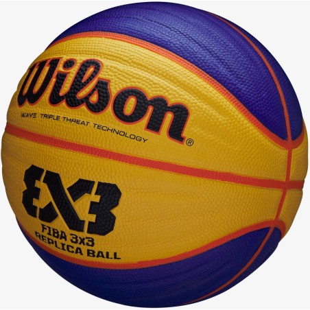 3x3 korvpall FIBA 3x3 Replica R.6 (kollane/sinine), WTB1033XB