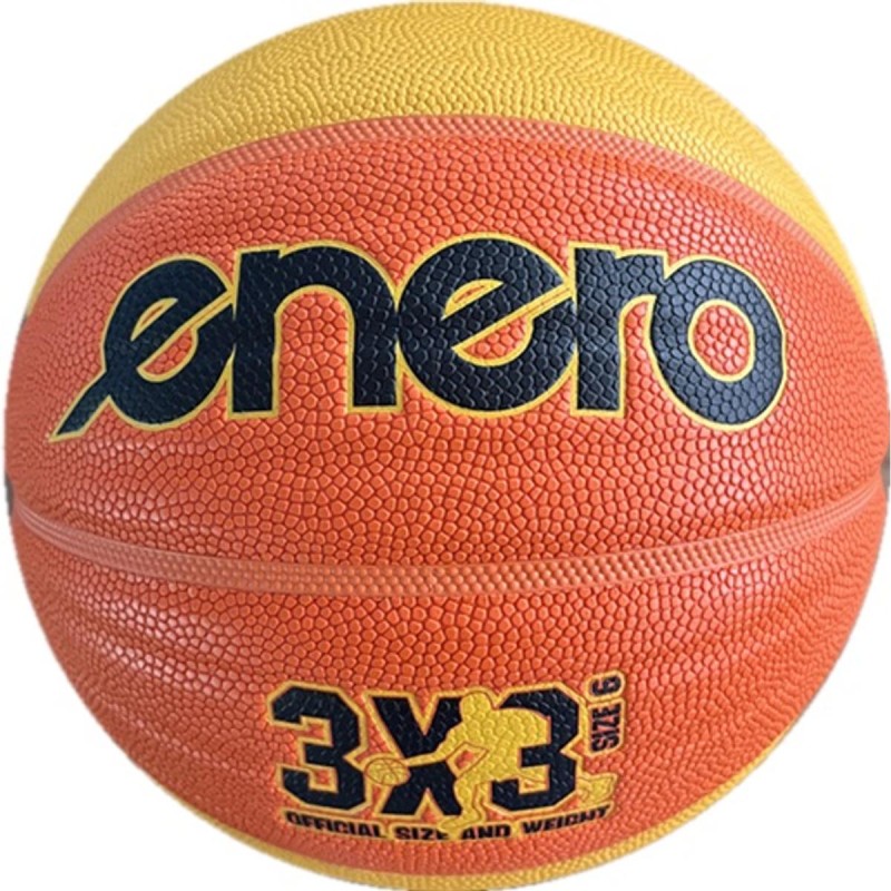ENERO 3x3 R.6 korvpall, suurus 6 (oranž-kollane)