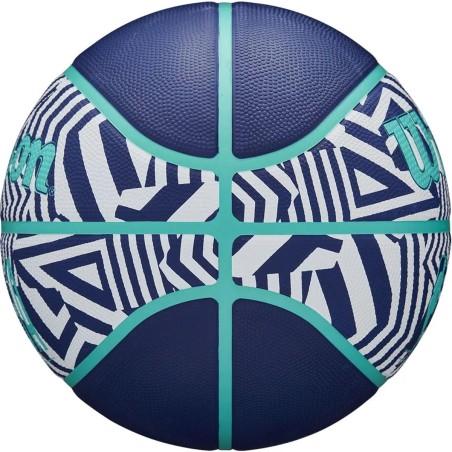 Väliskorvpall Wilson NBA DRV Plus Dazzle Camo Indigo (suurus 6)