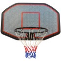 Seinale kinnitatav korvpallilaud ENERO 109×71 cm, 45 cm velg