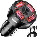 Autolaadija 4x USB + juhe Xtrobb 19907.a