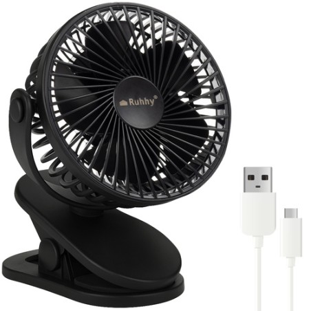 Must akuventilaator Ruhhy 