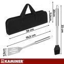 Grillitööriistade komplekt - 5 tk Kaminer 