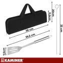 Grillitööriistade komplekt - 9 tk. Kaminer 