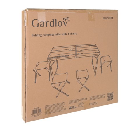 Gardlov kokkupandav aialaud + 4 tooli